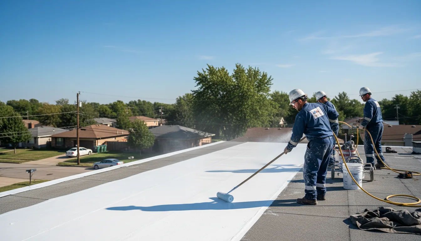 Commercial roof coating in Hewett, WV near me